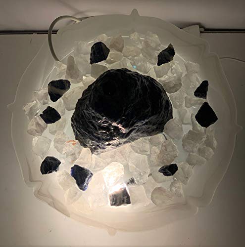 Zimmerbrunnen mit Edelsteinen Delia aus Sodalith mit Mineralien Chips von Trösters Brunnenwelt - 4
