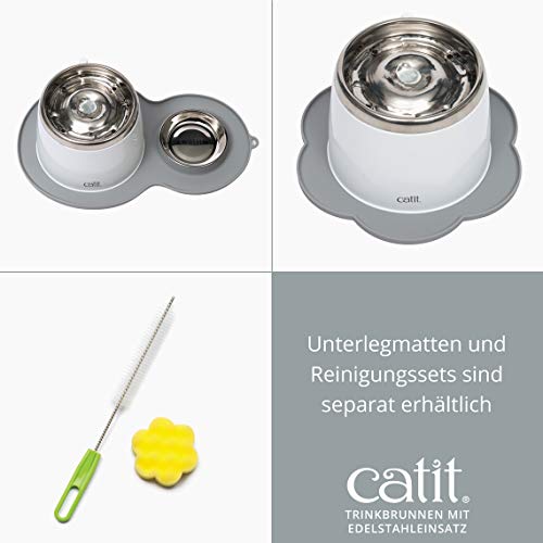Katzenbrunnen “Fresh & Clear” mit Edelstahleinsatz von Catit 2 L - 7