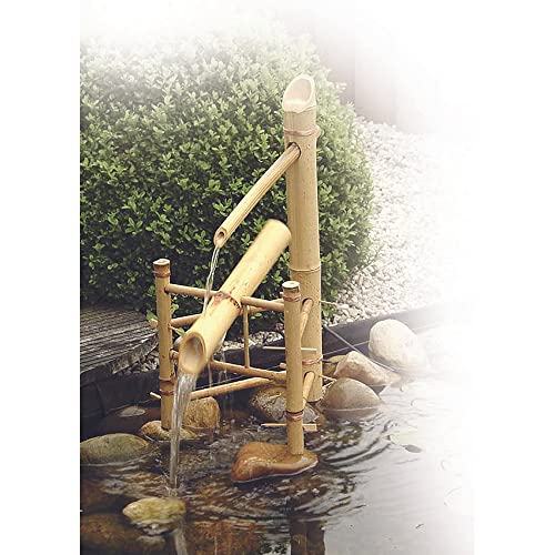 Outdoor Zen Brunnen Bambus Wasserspiel Mit Pumpe - DIY Garten Wasserbrunnen  DIY Wasserspiel Garten