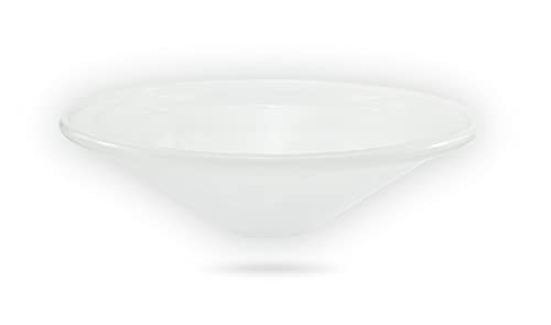 Runde Zimmerbrunnen Schale aus Glas Ø 30 cm in der Farbe perlmutt