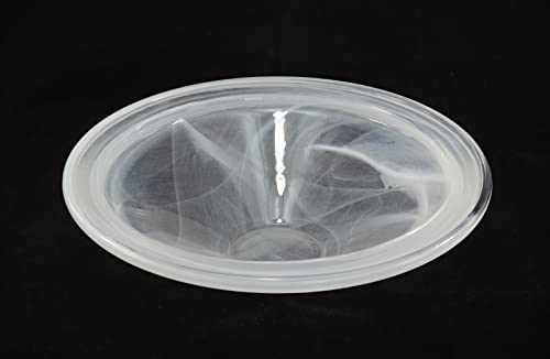 Runde Zimmerbrunnen Schale aus Glas Ø 30 cm in der Farbe perlmutt - 4