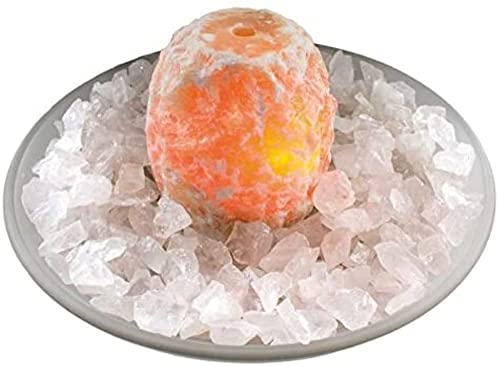 Runde Zimmerbrunnen Schale aus Glas Ø 30 cm in der Farbe perlmutt - 5
