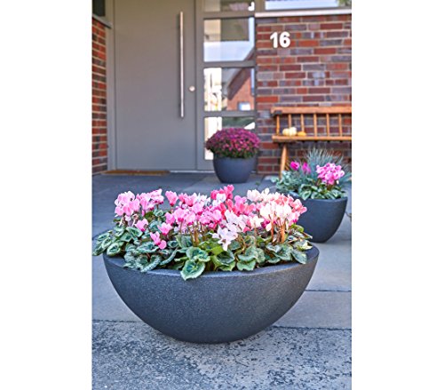 Kugelschale Ø 52 cm, Höhe 20 cm, aus Kunststoff in anthrazit - 5
