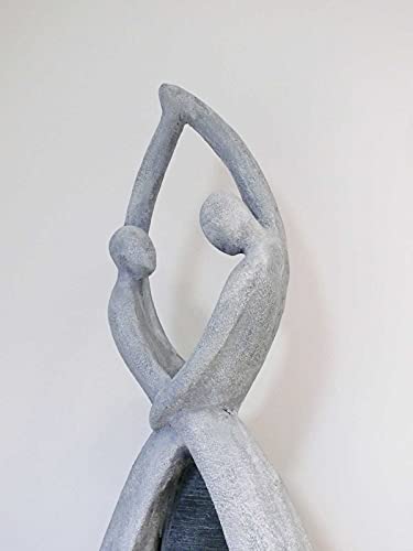 Großer Zimmerbrunnen FoCoppia 145cm mit Beleuchtung in Steinoptik - 4