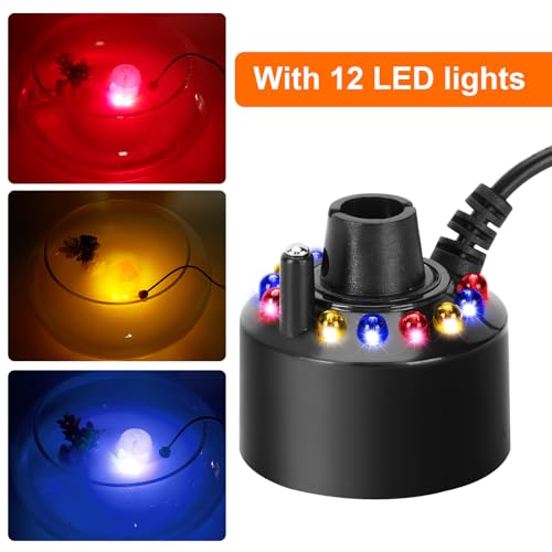 Nebler mit 12-farbiger LED-Beleuchtung und Spritschutz 400 ml/h - 2