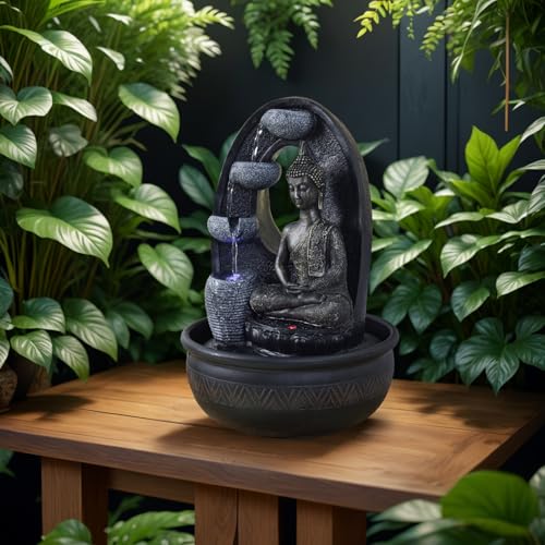 Feng Shui Zimmerbrunnen Harmonie mit Beleuchtung - 8