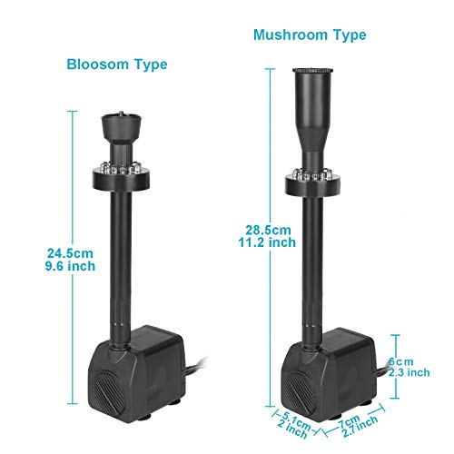 Zierbrunnenpumpe mit LED-Beleuchtung 500 l/h - 2