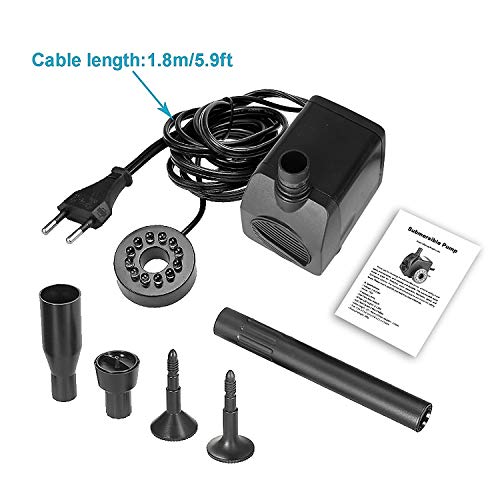 Zierbrunnenpumpe mit LED-Beleuchtung 500 l/h - 7