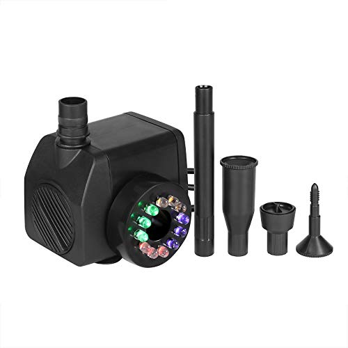 Zierbrunnenpumpe mit LED-Beleuchtung 500 l/h - 8