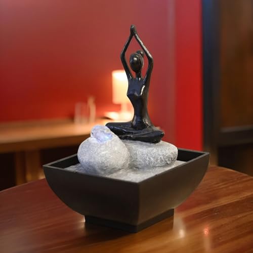 Zimmerbrunnen modern Yoga mit Beleuchtung von Zen Light - 7