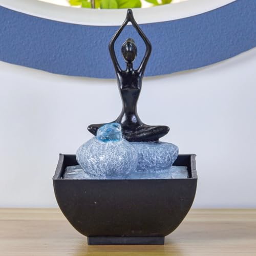 Zimmerbrunnen modern Yoga mit Beleuchtung von Zen Light - 9